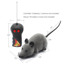 Highly Realistic Remote Control Rat Toy, Super Realistic Rat RC Toy for Indoor Outdoor Use, Attracts Cat Attention with Wide Range Signal