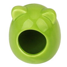 Ninho refrescante para animais de estimação, esconderijo de cerâmica, design encantador para chinchilas, ouriços, porquinhos-da-índia, ideal