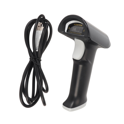 Highly Accurate Barcode Scanner, Handheld Automatic Rechargeable Reader with Wireless Connection and Multi-language Support for Effortless Inventory 1