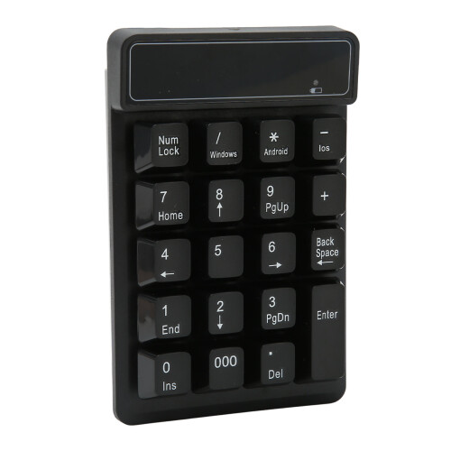 Numeric Keypad Bluetooth Connection Wireless Compact Design With 19 U Shaped Concave Keys Compatible With Windows Systems Professional Chip Set For 1