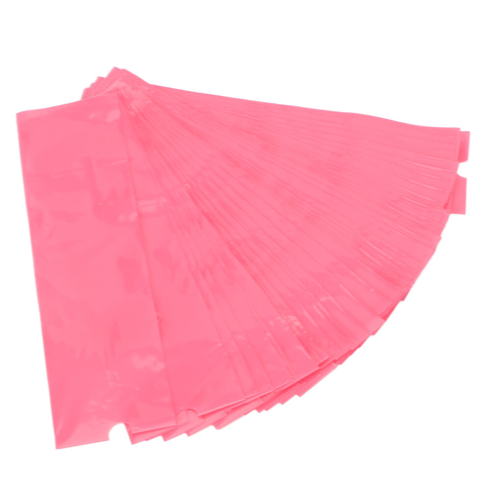 Pink 200Pcs Waterproof Tattoo Pen Covers, 18X5cm Disposable Protective Bags