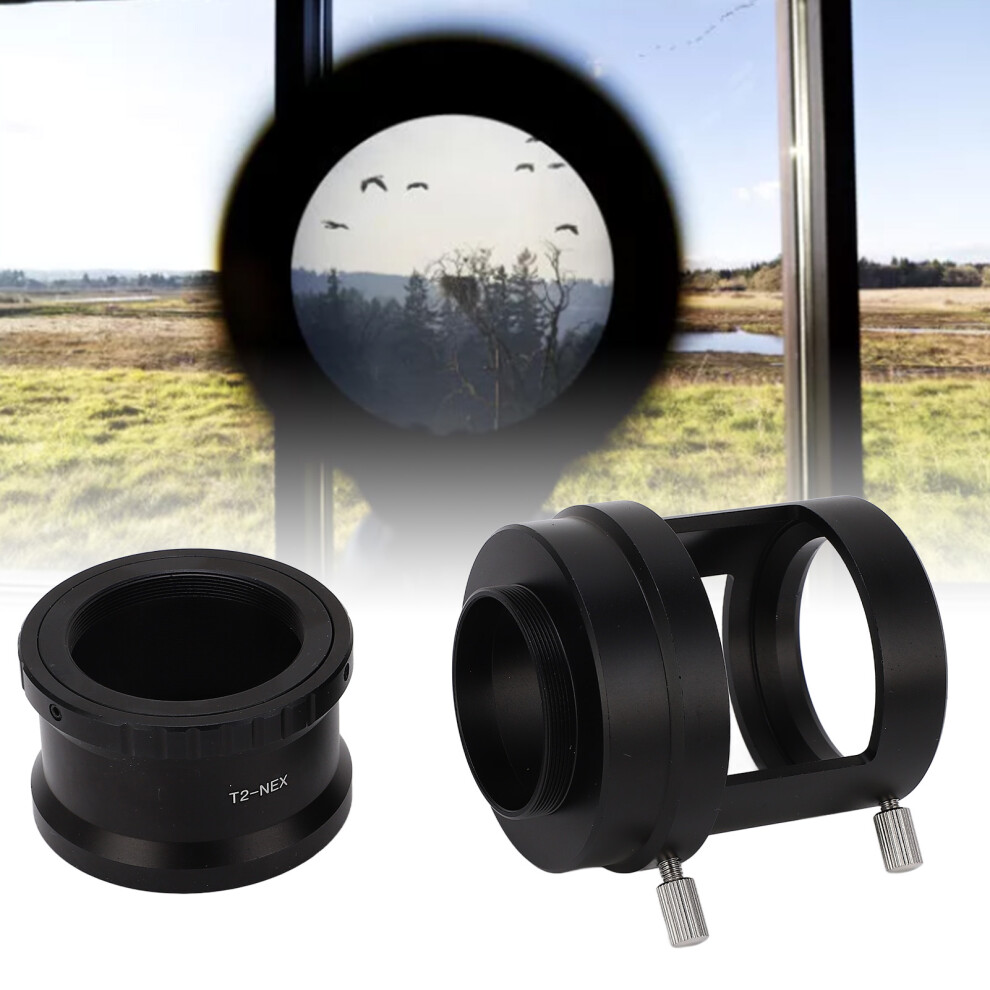 Lens Mount Adapter For Nex Mirrorless Cameras, T2 Ring, Aluminum 8491371399060