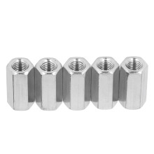 5Pcs Kupplung Mutter Hex 304 Edelstahl Stange