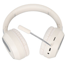 Kabelloses Bluetooth-Gaming-Headset, faltbar, geräuschunterdrückend, Beige