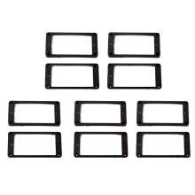 10 Stücke Schwarz Gebogen Humbucker Pickups Rahmen Montage Ringe für Elektor Gitarre