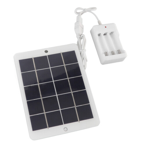 3W 5V Portable Solar Panel Battery Charger, 16.2x12.3cm