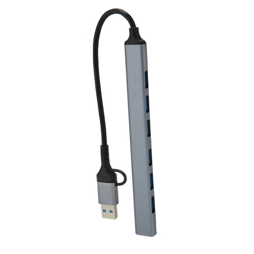 Διανομέας USB πολλαπλών θυρών 3.0 με 7 θύρες, μεταφορά δεδομένων υψηλής ταχύτητας, 2