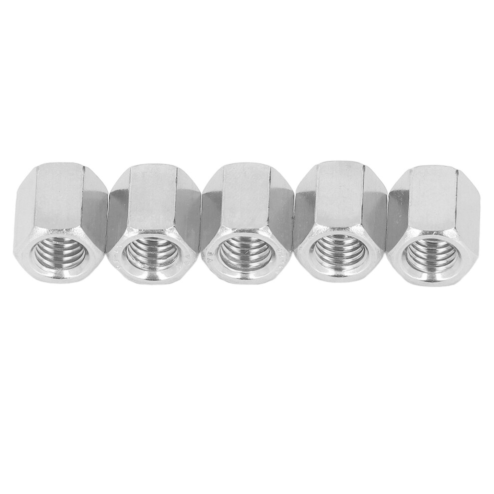 20 Pcs M8x1.25 12 L14mm Stainless Steel Hex Coupling Nuts For Rods 8301371399994