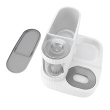 Dispensador de agua para mascotas pequeñas y medianas, recarga automática, material seguro, no tóxico e inodoro, mecanismo de alimentación lenta,