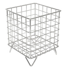 Decorative Container For Modern Spaces, Hollow Basket Stainless Steel Storage Basket For Kitchen Bathroom And Office, Iron Crafts Basket With Weather