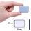 48 Pezzi di Scorrimento per Mobili E Guide per Mobili in Movimento per Tappeti, 25 x 35 mm, Guide per Mobili Autoadesive 7