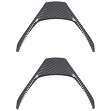 2X Carbon Fiber Steering Wheel Cover Interior Steering Wheel Frame Trim for  RAV4 2014-2018