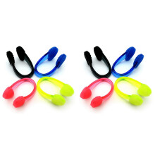 Clipes para Nariz de Natação à Prova D'água de Silicone Tampões para Nariz de Piscina para Adultos Conjunto de 8