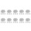 2000PCS 1/16 Inch Cable Ferrule Set Aluminum Alloy Crimping Loop Sleeve for Wire Rope 1