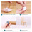 48 Pezzi di Scorrimento per Mobili E Guide per Mobili in Movimento per Tappeti, 25 x 35 mm, Guide per Mobili Autoadesive 3