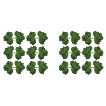 Fake Artificial Leaves for Roses Decorations - 72 Silk Green Roses Flowers Leaf with Realistic Vines Flexible Stems