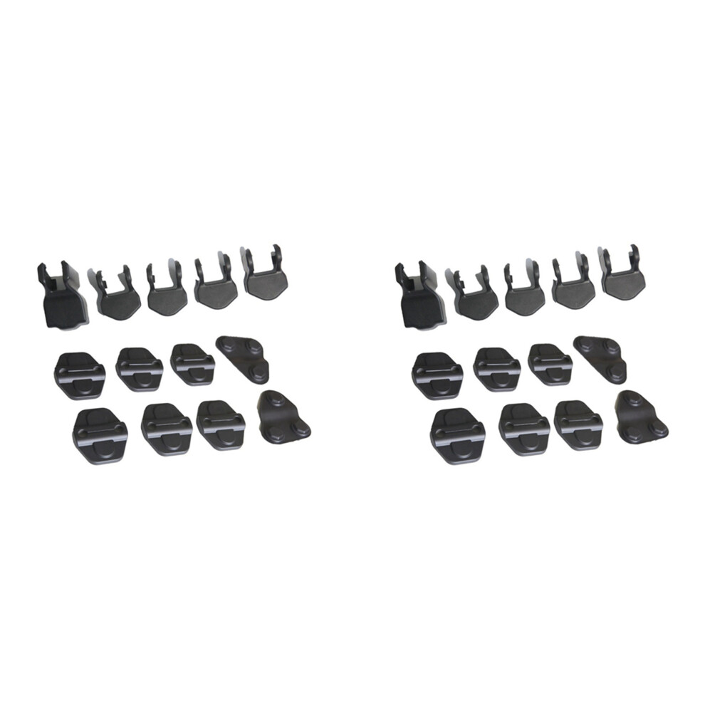 2X Door Lock Cover & Door Screw Cover Trim Accessories For Jl 2018-2022 Gladiator Jt 2020-2022 6133033192764