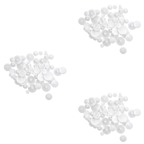 Different Styles White Plastic Gear Set 174 Pcs for RC Toys