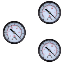 3X Pressure Gauge - 0 - -30InHg 0 - -1 Bar  Dial Air Vacuum Pressure Gauge Pressure Gauge Pressure Black