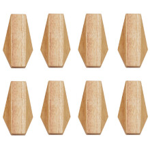 2X Japanese Style Solid Wood Hook Wall Hanging Decoration Household Towel Key Hook Fitting Room Coat Hooks