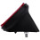 10 Pcs Bicycle Rear Tail  Reflector Mudguard Oval Warnning Red Black 2