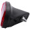 10 Pcs Bicycle Rear Tail  Reflector Mudguard Oval Warnning Red Black 7