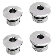 4X Erste Stufe 7/16 Zoll Tauchen Regler Hochdruck Anschluss Stecker und 3/8 Zoll Niederdruck Anschluss Stecker