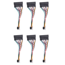 6X Adaptador de Arnés de Cableado de Alimentación de Android de 16 Pines de Audio Estéreo para Coche para  Carens  / K3 / K4 / K5  IX35