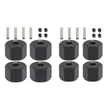 8Pcs 12MM Wheel Hex Hub Thickness for 1/10 RC Crawler Axial SCX10 Traxxax Trx4 MST RC Car Part,9mm & 10mm