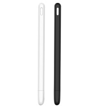 2 Pcs Tablet Press Stylus Pen Protective Cover for  Pencil 2 Cases Pencil Case Accessory White & Black