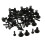 30Pcs Plastic Bumper Mounting Rivet Body Trim Clip with Front Cup Drink Holder 9