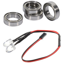 2 Set for JLB Racing CHEETAH 1/10 Brushless RC Car Parts Accessories: 1 Pcs LED Light EA1034 & 1 Set Bearing