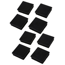 Plastico Cuadrado Tubo Tuberia Insertar Supresion Final Casquillos 50mm 2 Pulgadas 8 Pcs