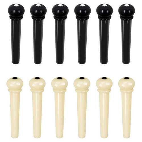1 Set Guitar Bridge Pins Puller Pulling Remover Extractor Tool & 1 Set Guitar String Tuning Key Pegs/Machine  Knobs 2