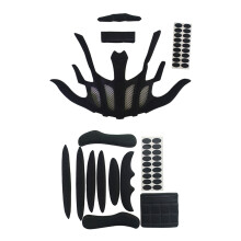 2set Cycling Helmet Pads Sealed Sponge of Inner Pads Protection Helmet Padding Bike Helmet Pads-SK-206/202,Black