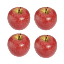 4 Large Artificial Green Apples-Fruit with 4 Large Artificial Red Apples-Decorative Fruit
