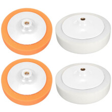 10 Pièces 7 Éponge Molle de Polissage de Polissage de Tête de Polissage de Voiture de Pouce 180mm avec Le Fil M14