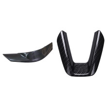 1 Pcs Steering Wheel Decoration Trim & 1 Pcs Steering Wheel Frame Cover Trim