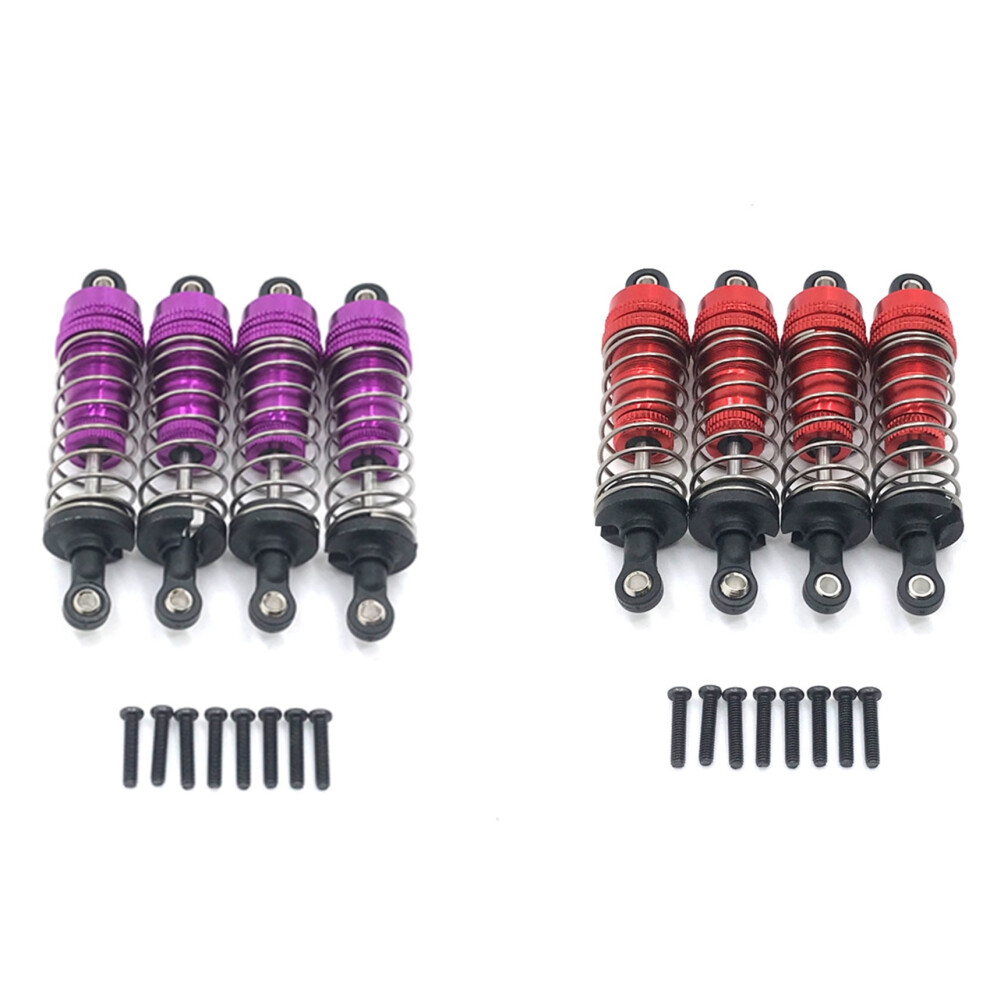 8Pcs Metal Damper For 124019 124018 144001 Rc Car Spare Parts Upgrade Accessories, & Red 6031600003607