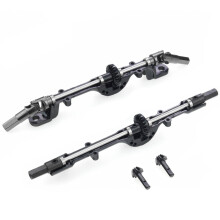 2 Set Front Rear Axle Gear Drive Shaft Gears Upgrade Accessories for WPL B24 B36 C14 C24 MN D90 D99 MN99S, Steel & Brass