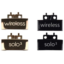 2PCS Hinge Replacement Headband Connector Hinge Clip Cover for Solo 3, Bright Black & Golden