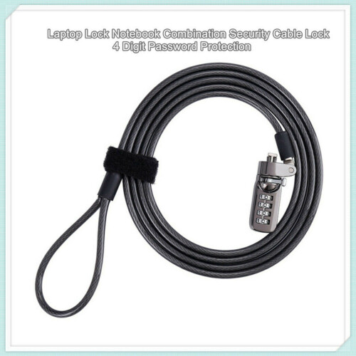 1 Pcs Laptop Notebook Cable Lock 4 Digit Password Lock & 1 Pcs 4 Digital Universal Lock USB Laptop Security Cable Lock 2