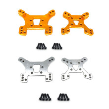2Set 144001 Part Front and Rear Shock Tower Board Set Replacement Parts for 144001 1/14 4WD RC Car,Yellow & Silver