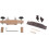 Solid Maple Guitar Bridge Install Clamp Luthier Tools with Acoustic Guitar Replacement Set 1