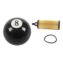 Universal Car Auto Black 8 Gear Shift Shifter Knob with Oil-Filter,Car Oil-Filter