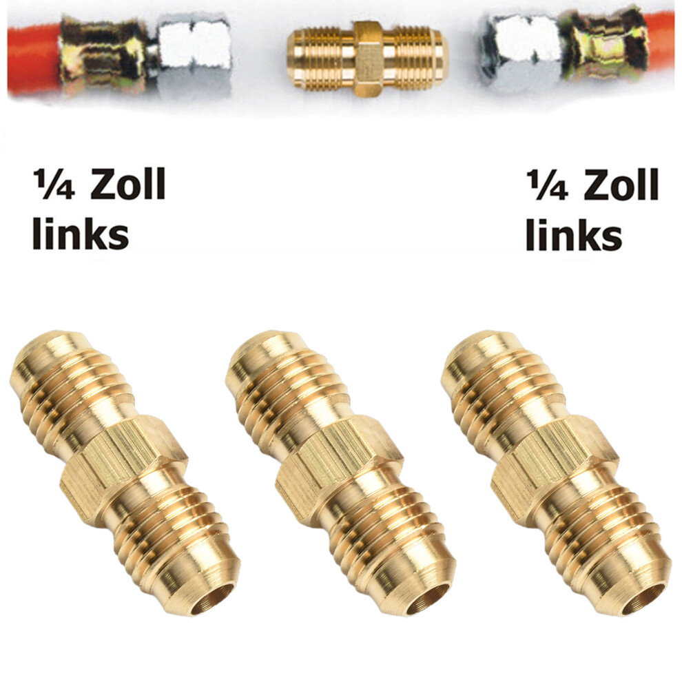 Gas Hoses Brass Double Nipple Left Handed Threads Propane Brass Coupling Suitable For Propane And Gas Applications 6935161494570