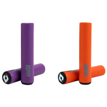 ODI 2 Pairs Silicone Handlebar Grips Shock-Absorbing Soft Mountain Bicycle Grip Bike Accessories, & Orange