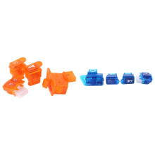 2 Set Motorcycle Horn Button Turn Signal Button for DIO ZX AF27 AF28 AF34 AF35, & Orange