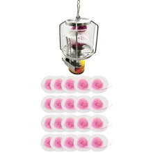 20Pcs 10cm Kerosene Lantern Lights Mantles Mesh Gauze Mantle & 1 Pcs Outdoor Camping Gas Lantern  Gas Light