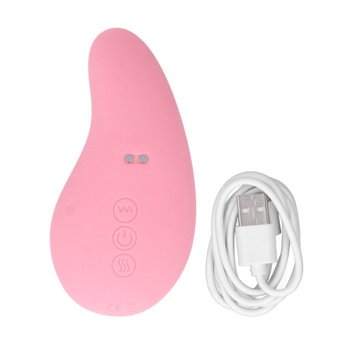 2-in-1 Warming Lactation Massager Pink, 10 Vibration Modes, Waterproof 1